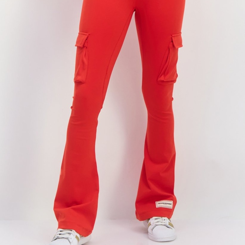 The Giving Moment Flared Cargo Leggings